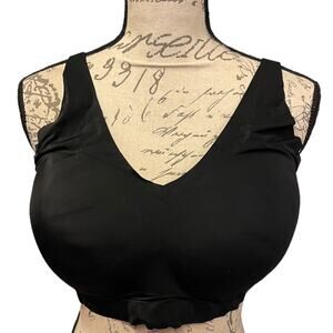 Pretty Well Black Full Coverage Padded Wireless Bra 2XL